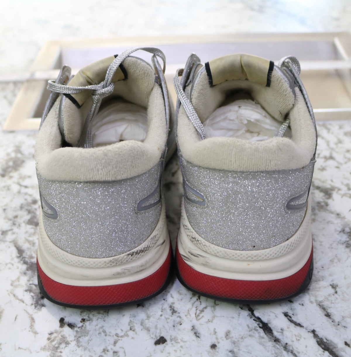 Gucci Ultrapace "Silver" 599058 HW910 8161 US Size 9