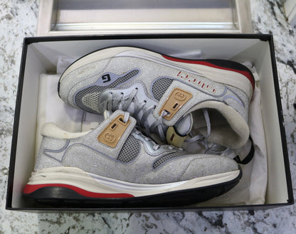 Gucci Ultrapace "Silver" 599058 HW910 8161 US Size 9