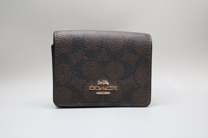 Brown Coach Monogram Wallet