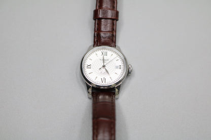TISSOT Le Locle Automatic Silver Dial Brown Leather Unisex Watch