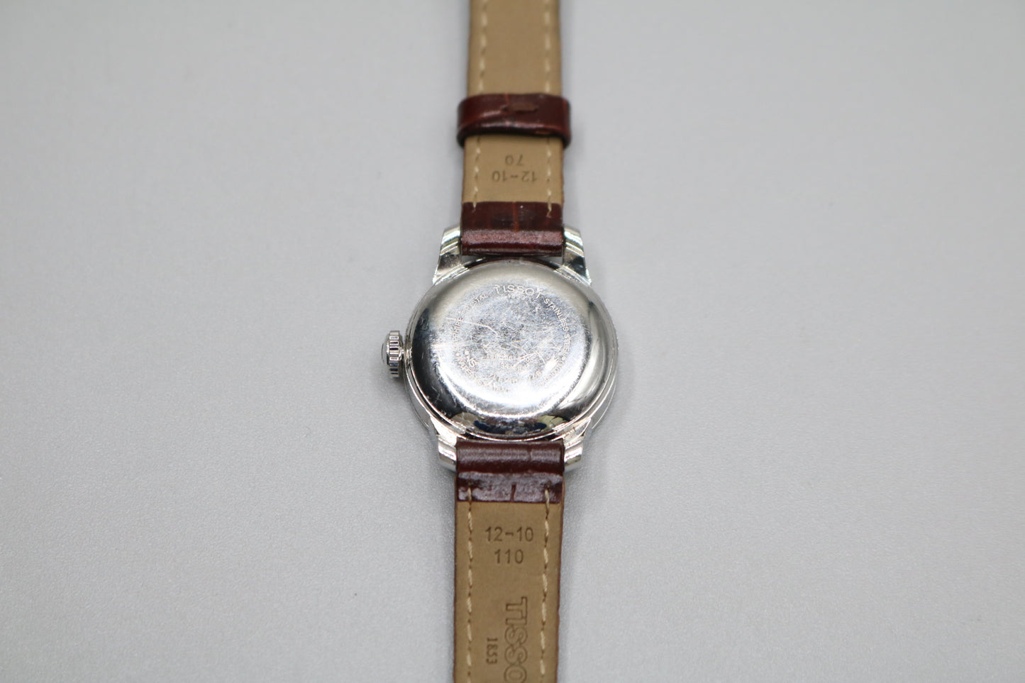 TISSOT Le Locle Automatic Silver Dial Brown Leather Unisex Watch