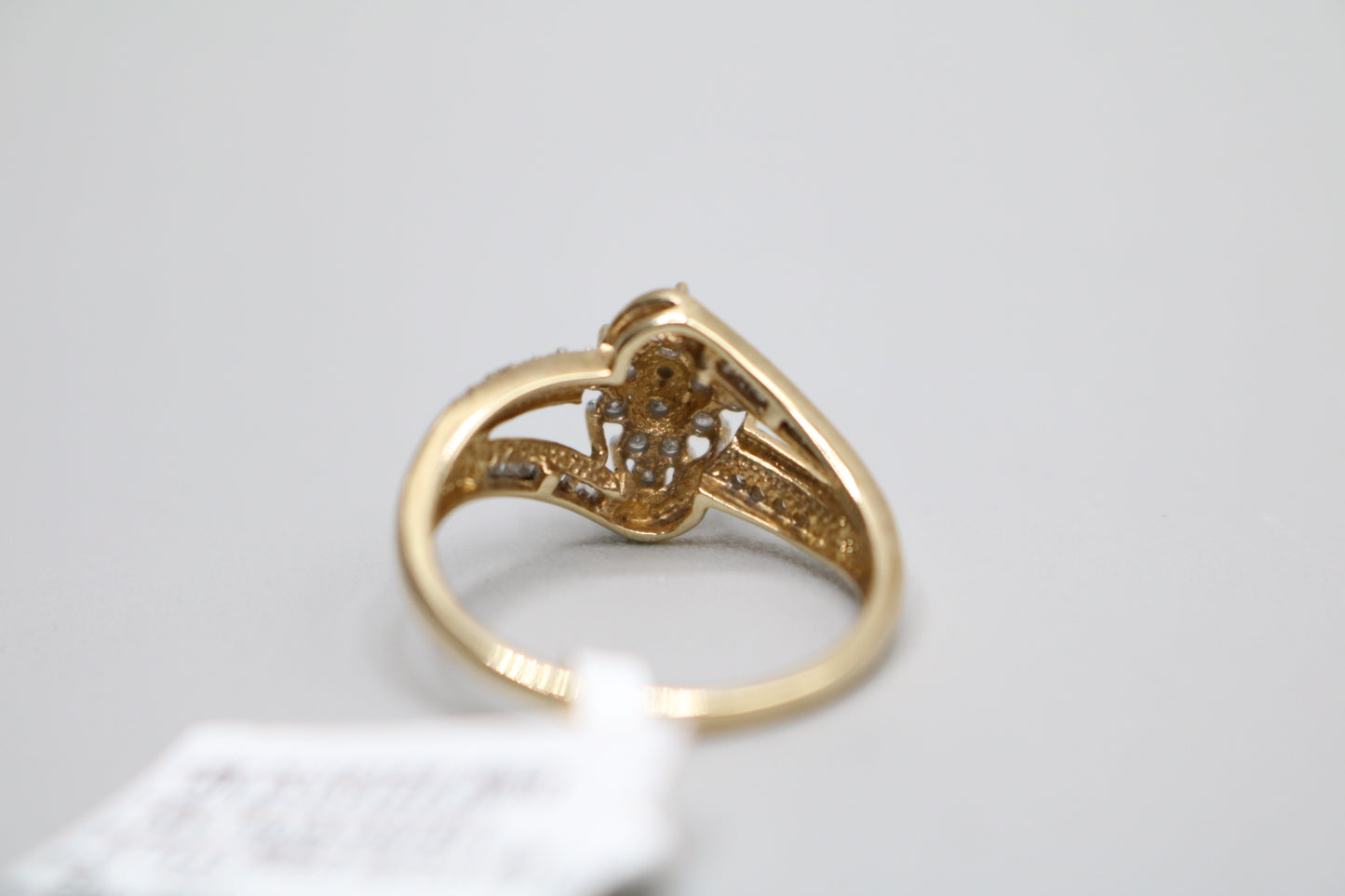10K Yellow Gold 0.50 CTW Diamond Cluster Cocktail Ring (Size 7)