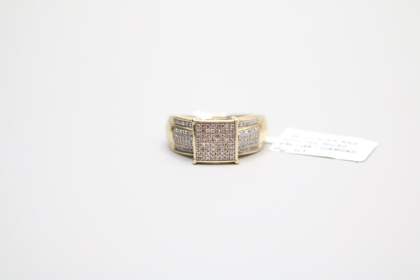 10K Yellow Gold Fancy Diamond Promise Ring (Size 7)