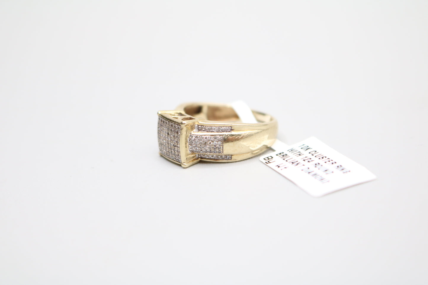 10K Yellow Gold Fancy Diamond Promise Ring (Size 7)