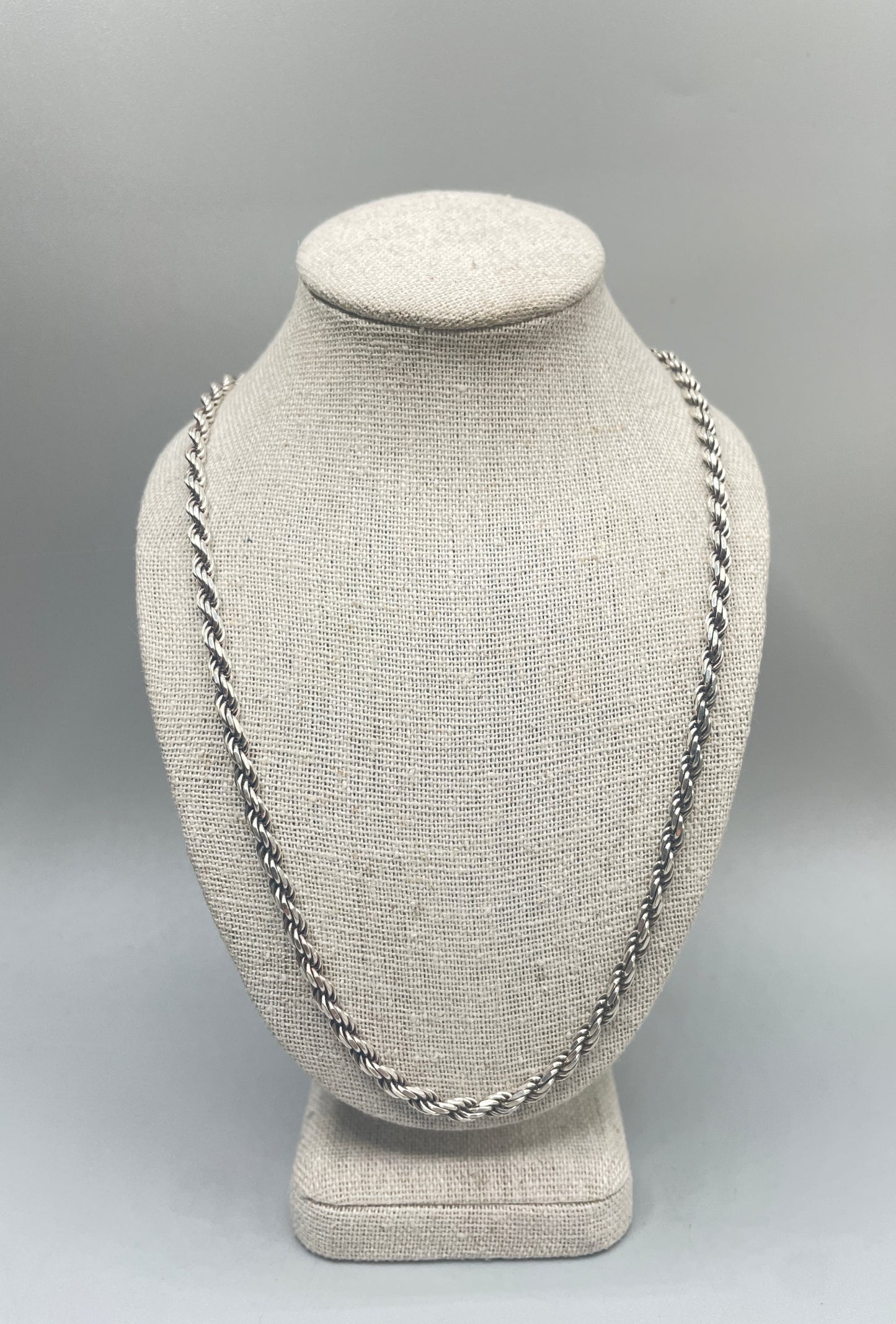 Silver Rope Chain (24 Inches)