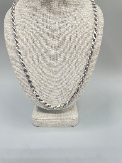 Silver Rope Chain (24 Inches)