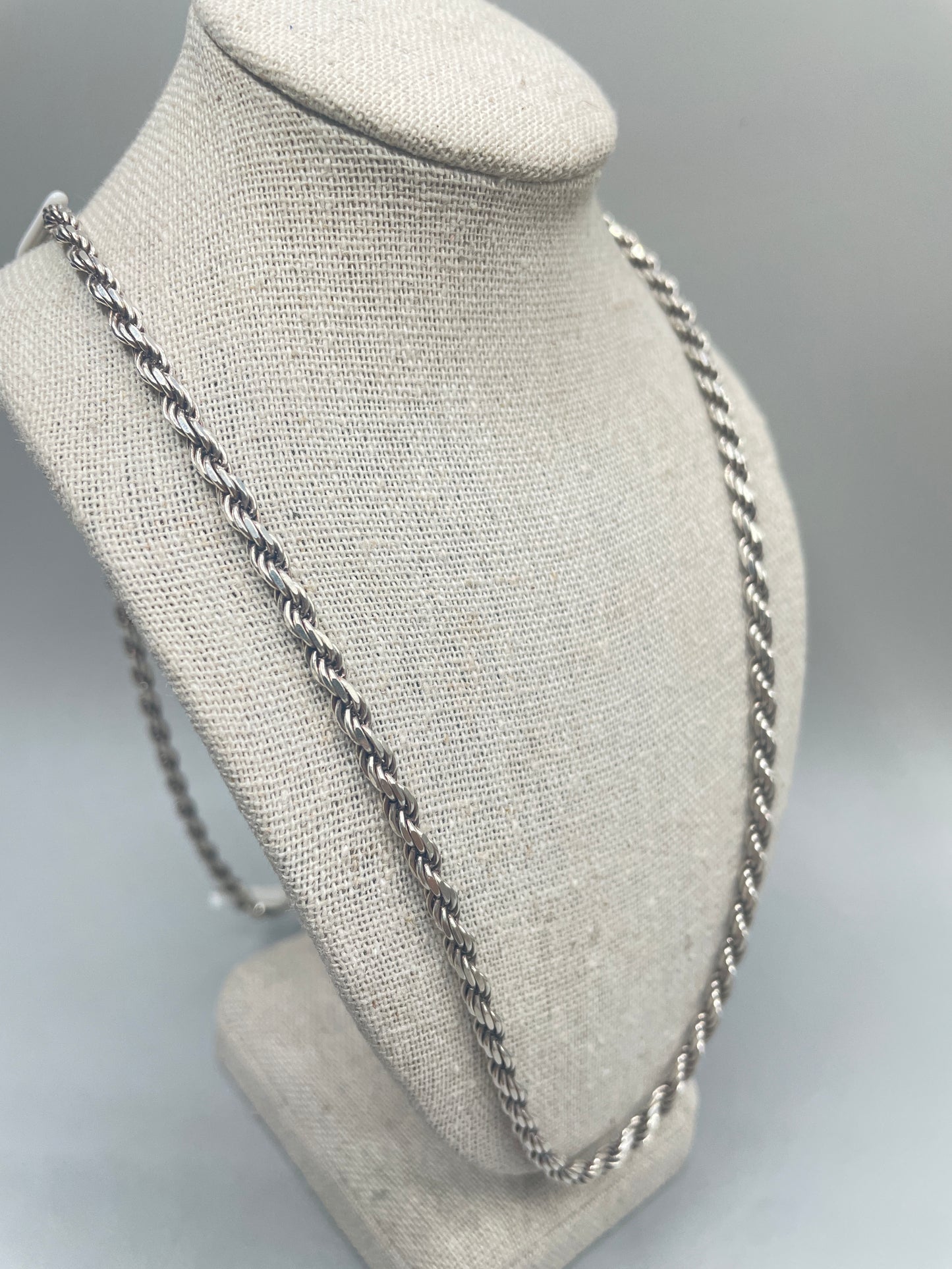 Silver Rope Chain (24 Inches)