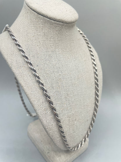 Silver Rope Chain (24 Inches)