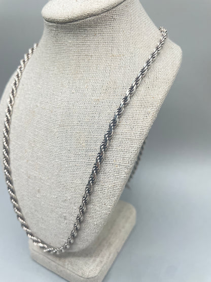 Silver Rope Chain (24 Inches)