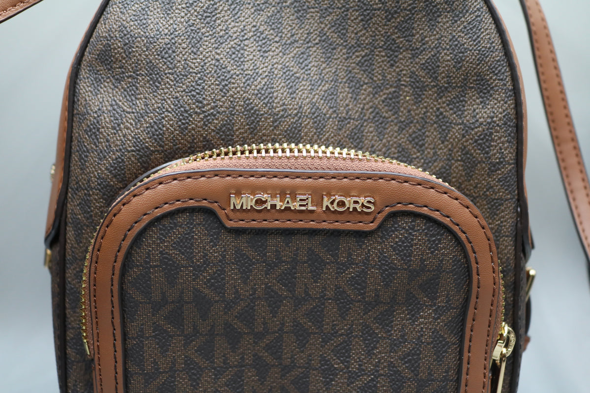 Michael Kors Two Tone Monogram Backpack