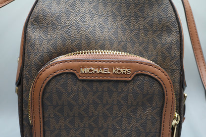 Michael Kors Two Tone Monogram Backpack