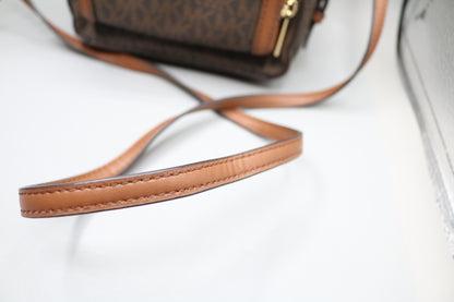 Michael Kors Two Tone Monogram Backpack