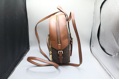 Michael Kors Two Tone Monogram Backpack