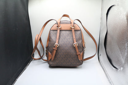 Michael Kors Two Tone Monogram Backpack