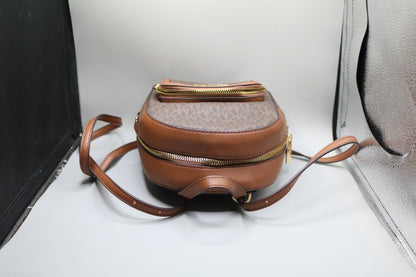 Michael Kors Two Tone Monogram Backpack