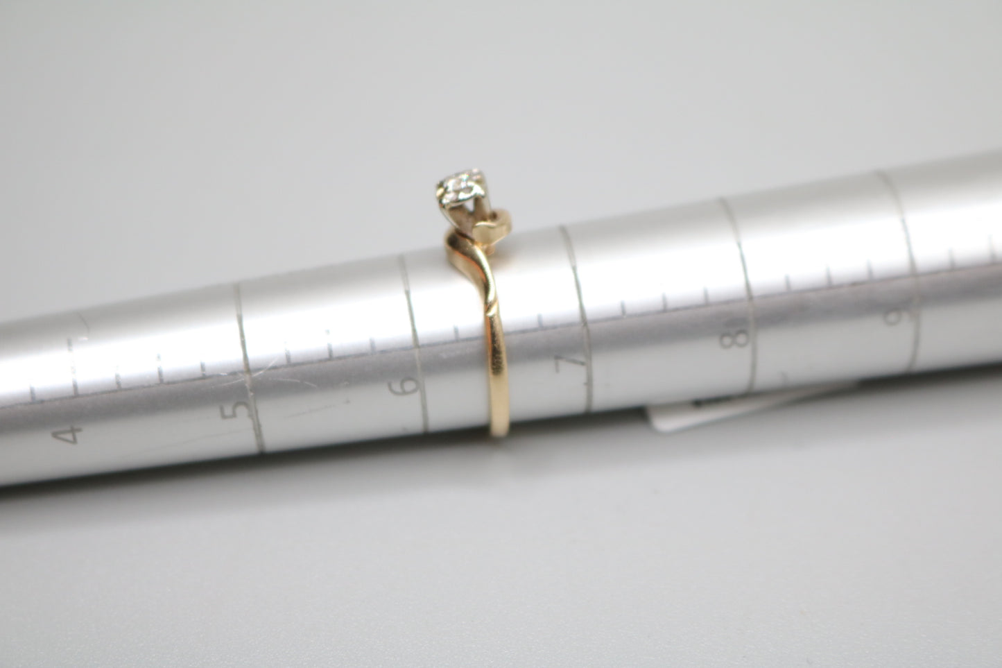 14K Yellow Gold Fancy Engagement Ring (Size 6 1/2)
