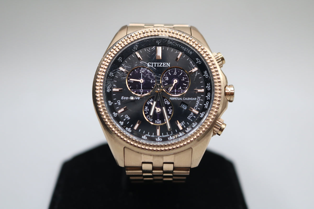 Citizen Classic Eco-Drive Perpetual Calendar Chrono Watch BL5563-58E