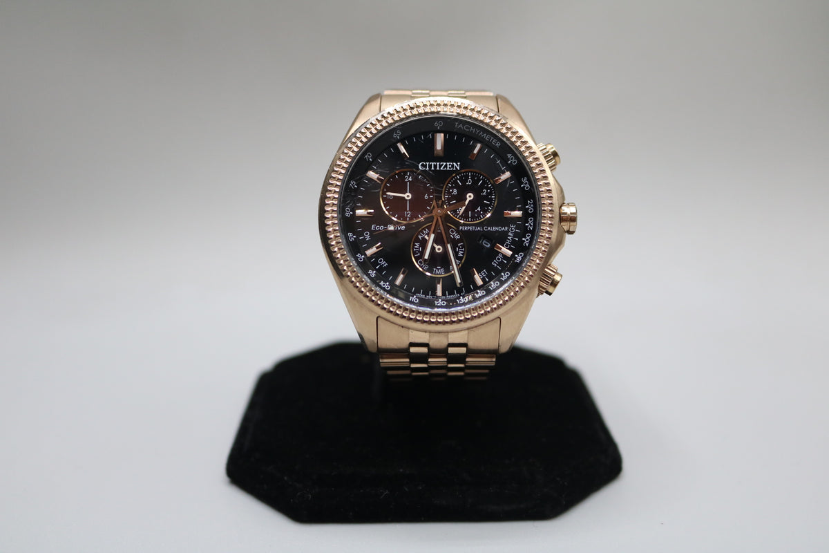 Citizen Classic Eco-Drive Perpetual Calendar Chrono Watch BL5563-58E