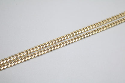 14K Yellow Gold Curb Chain (24 Inches) (No Shipping)