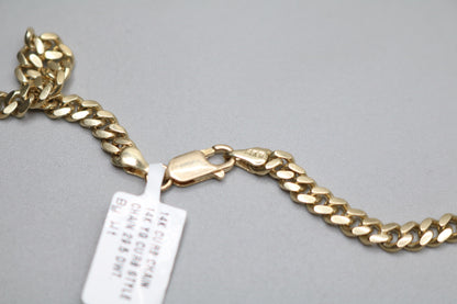 14K Yellow Gold Curb Chain (24 Inches) (No Shipping)