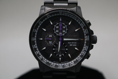 Citizen Men's Black Panther Marvel Eco-Drive Chronograph Watch 42MM CA0297-52W