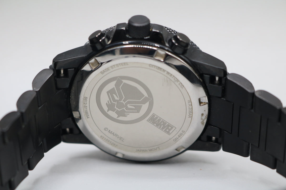 Citizen Men's Black Panther Marvel Eco-Drive Chronograph Watch 42MM CA0297-52W