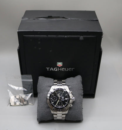 TAG HEUER 42MM Aqua Racer CAF2110 Chronograph Date Automatic Men's Watch