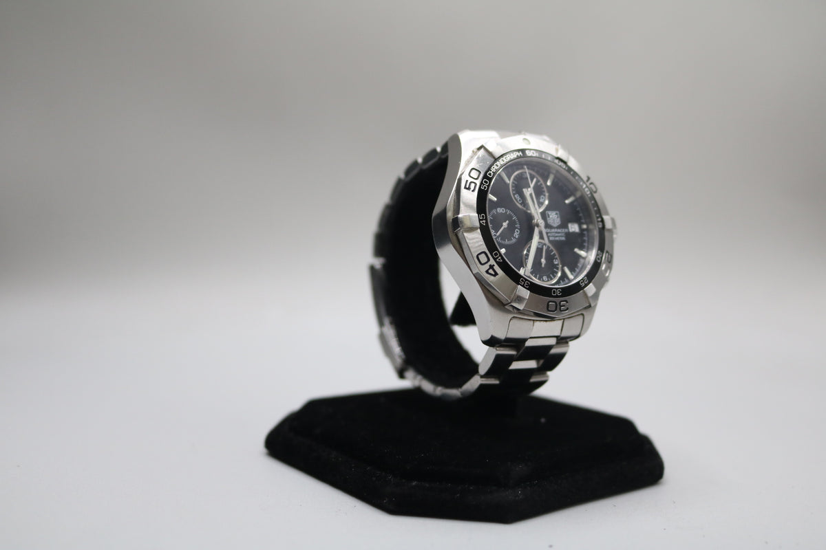TAG HEUER 42MM Aqua Racer CAF2110 Chronograph Date Automatic Men's Watch