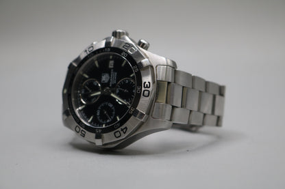 TAG HEUER 42MM Aqua Racer CAF2110 Chronograph Date Automatic Men's Watch