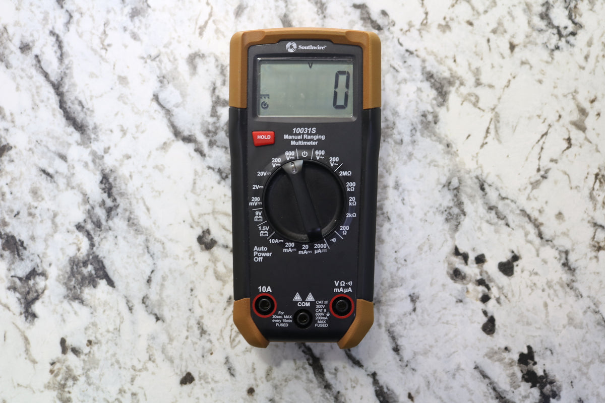 Southwire 10031S AC/DC Voltage Manual Ranging Digital Multimeter