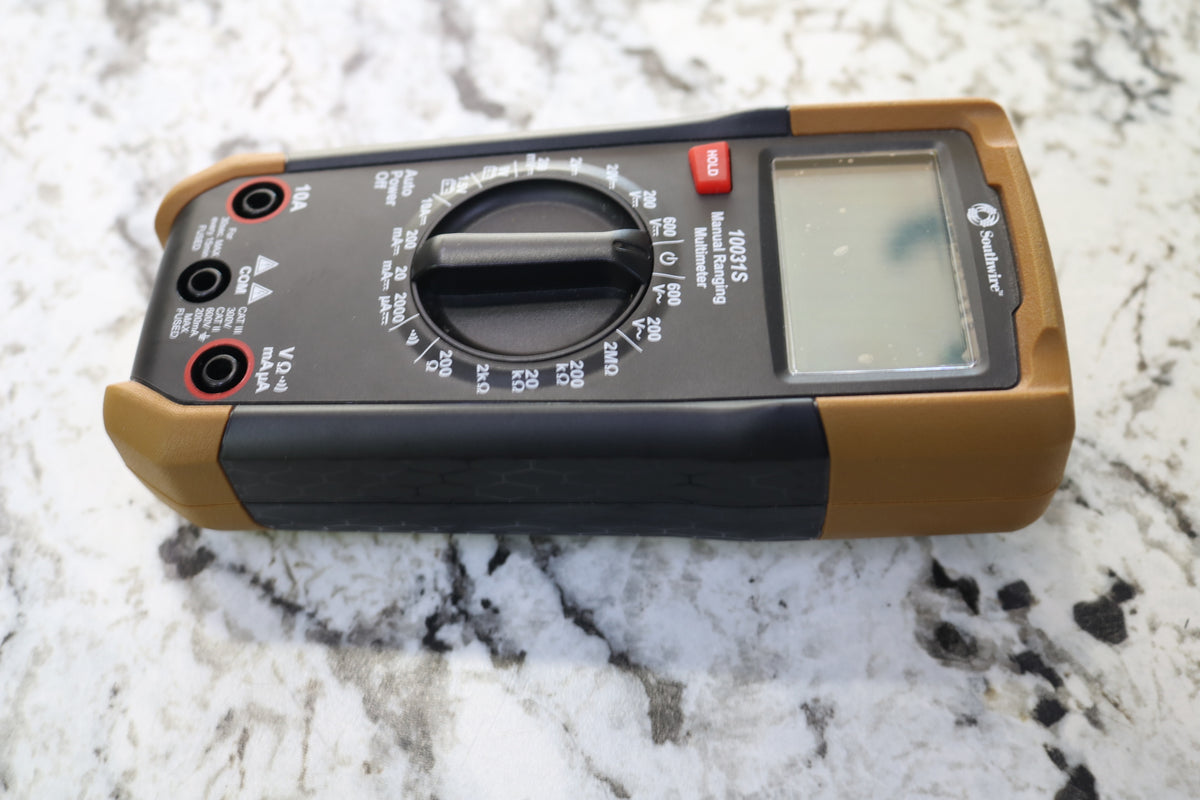Southwire 10031S AC/DC Voltage Manual Ranging Digital Multimeter