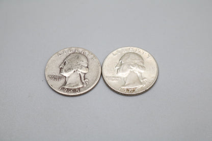 Roll of Silver Quarters of Varying Years (1964 or Older) and Conditions ($10 Face Value or 40 Quarters)