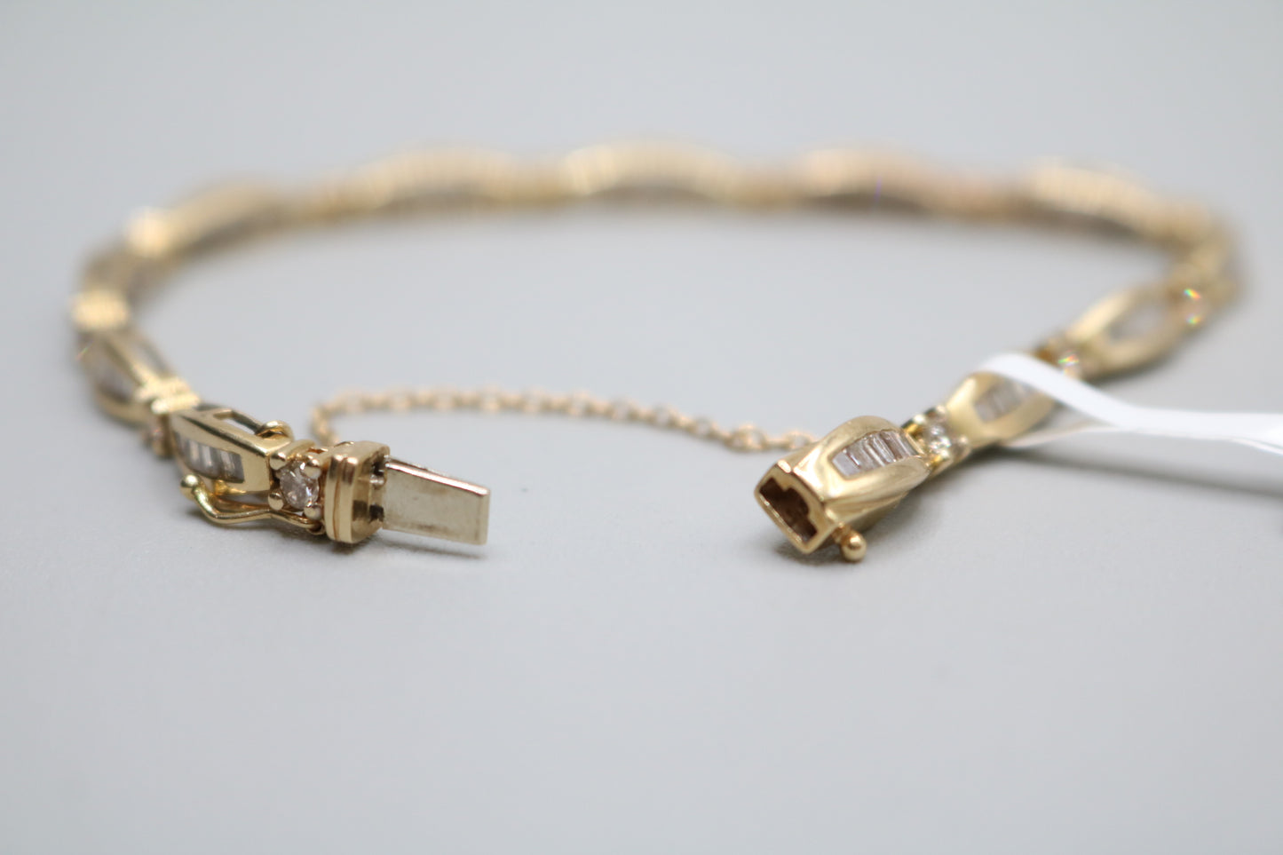 10K Yellow Gold Diamond Tennis Bracelet (2.00 CTW) (17 cm)