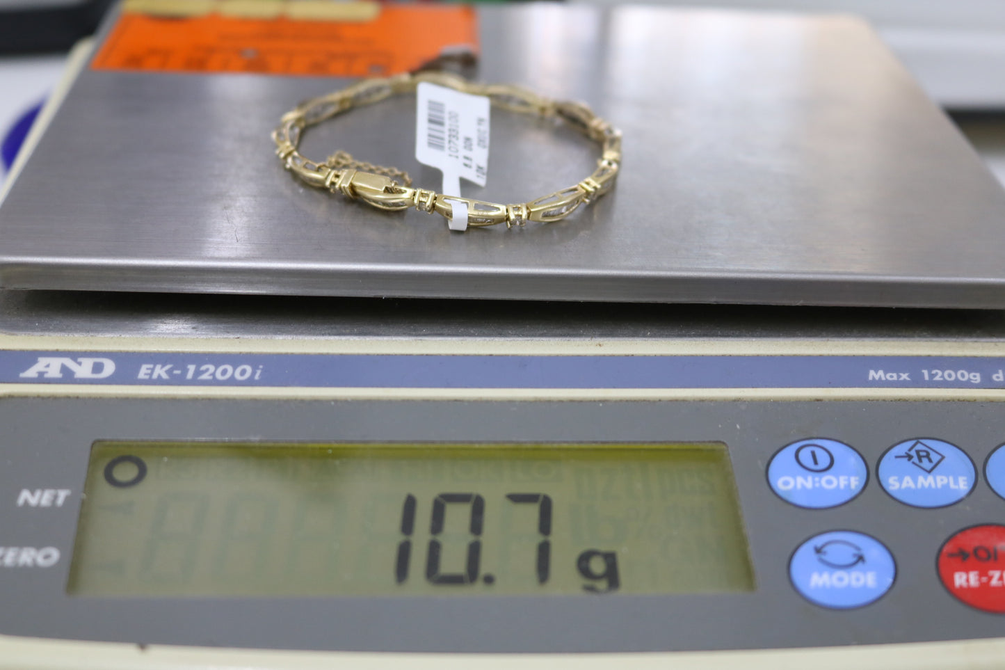 10K Yellow Gold Diamond Tennis Bracelet (2.00 CTW) (17 cm)