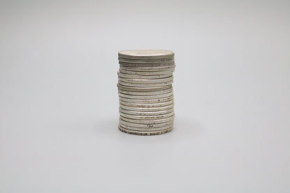 Roll of Silver Half Dollars of Varying Years (1964 or Older) and Conditions ($10 Face Value or 20 Half Dollars)