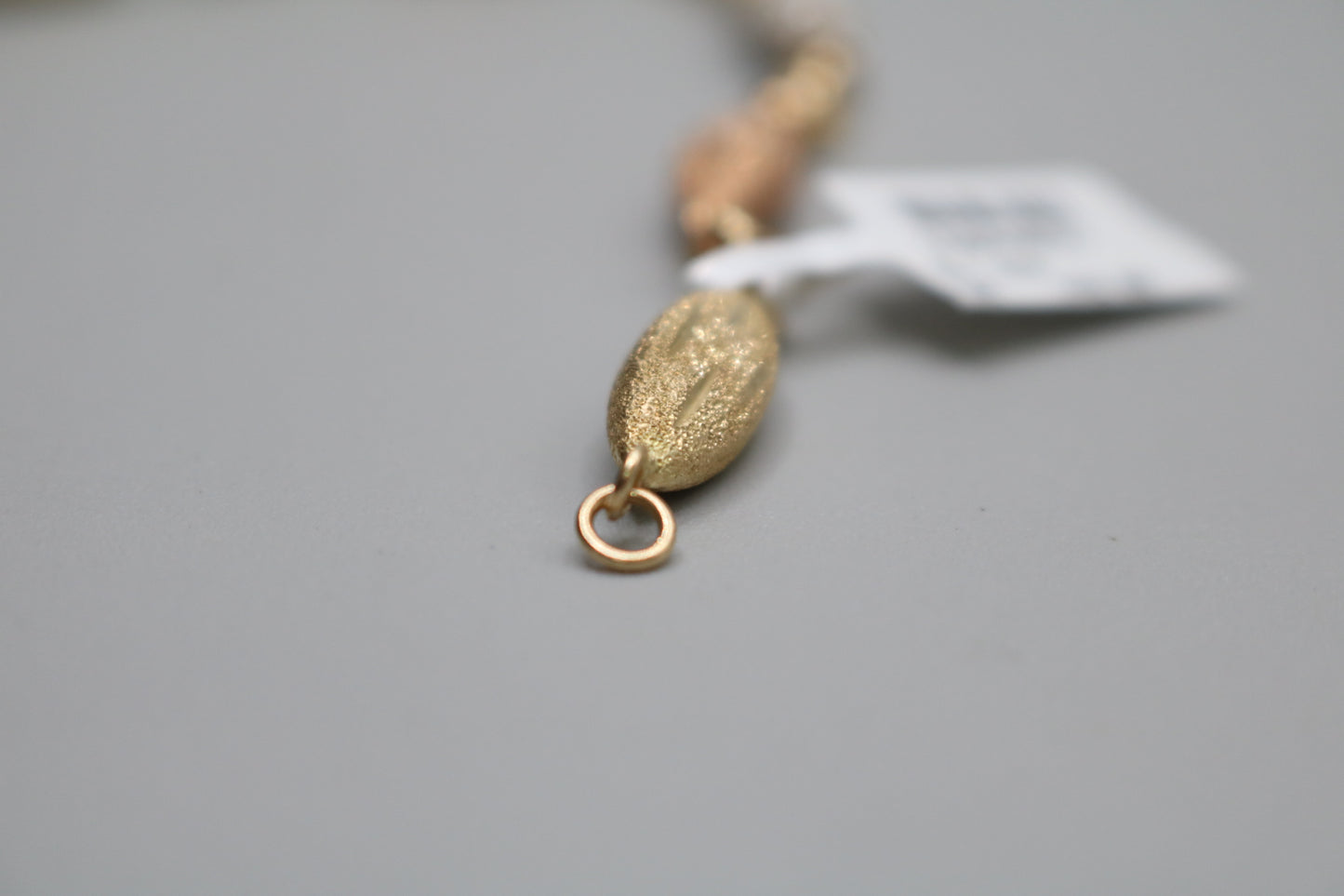 14K Three Tone Fancy Bracelet (Length 7 1/2 Inches)