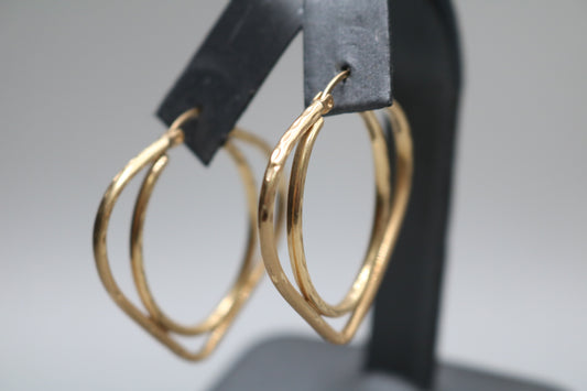 14K Yellow Gold Fancy Earrings (3.2 Grams)