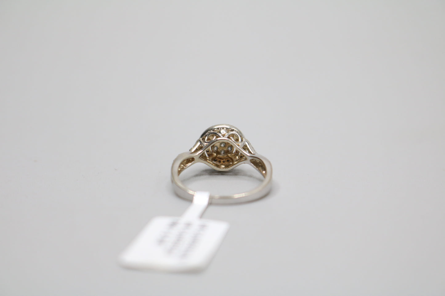 14K Two Tone Engagement Ring with Diamonds (0.55 CTW) (Size 5 3/4)