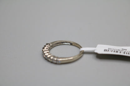 14K White Gold Channel Diamond Band Ring (Size 4 3/4)