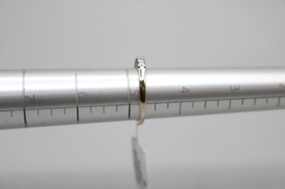 14K White Gold Channel Diamond Band Ring (Size 4 3/4)