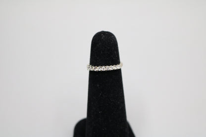 14K White Gold Channel Diamond Band Ring (Size 4 3/4)