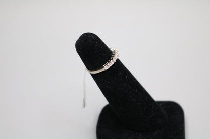 14K White Gold Channel Diamond Band Ring (Size 4 3/4)