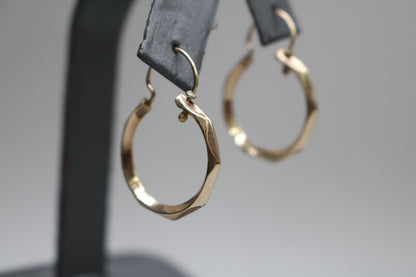 10K Yellow Gold Hoop Earrings
