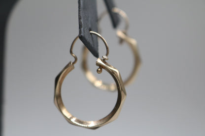 10K Yellow Gold Hoop Earrings