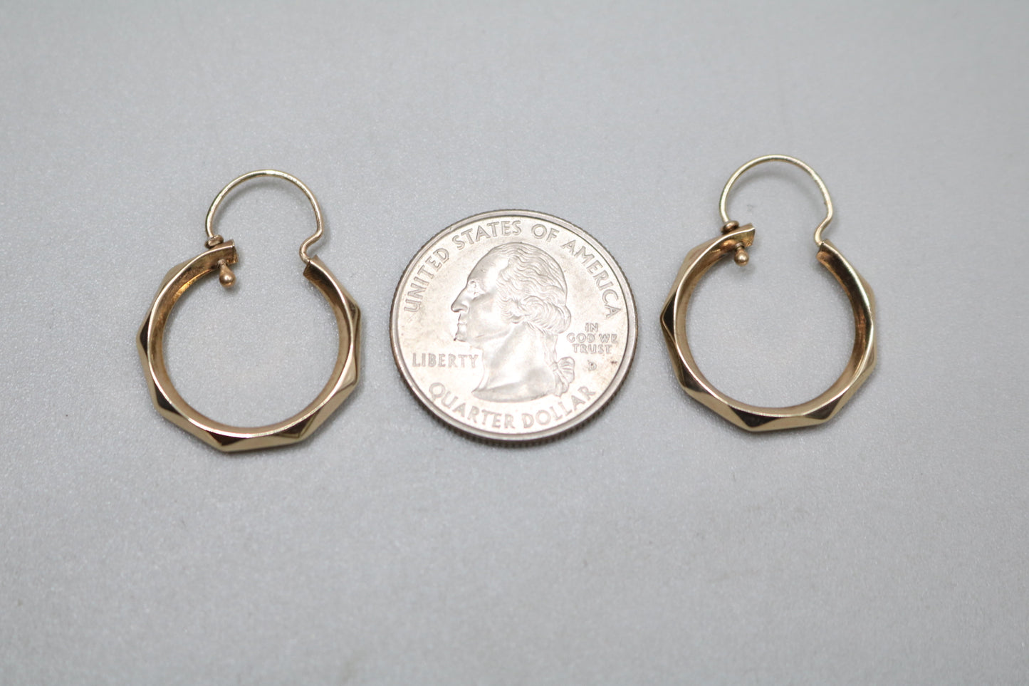 10K Yellow Gold Hoop Earrings