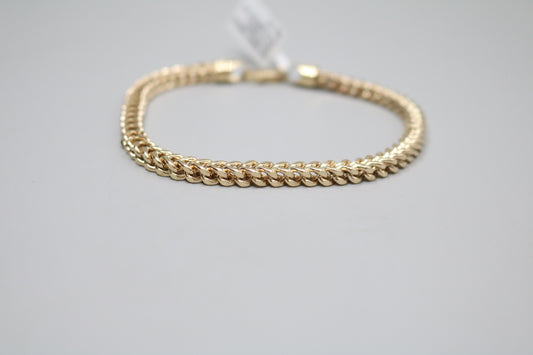 10K Yellow Gold Franco Bracelet (8.75 Inches)