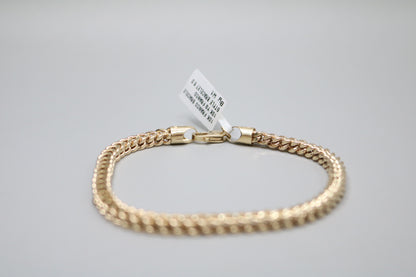 10K Yellow Gold Franco Bracelet (8.75 Inches)