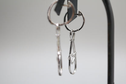 14K White Gold Fancy Diamond Earrings (2.38CTW) (Local Purchase Only)