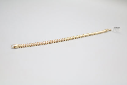 10K Yellow Gold Franco Bracelet (8.75 Inches)