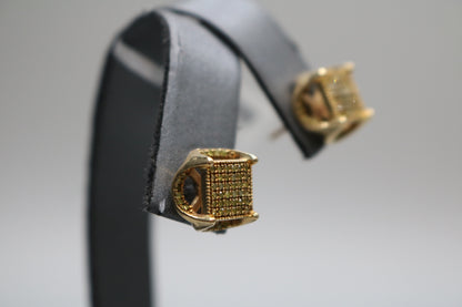 10K Yellow Gold Diamond Stud Earrings (0.56 CTW)